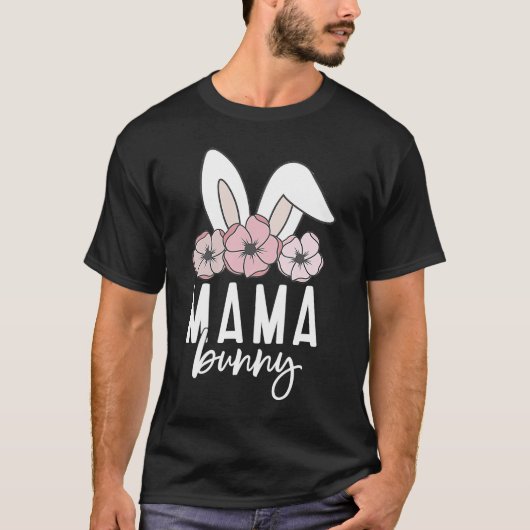 Mama Bunny Mimi Bunny Cute Matching Ma & Daughte T-shirt (Voorkant)