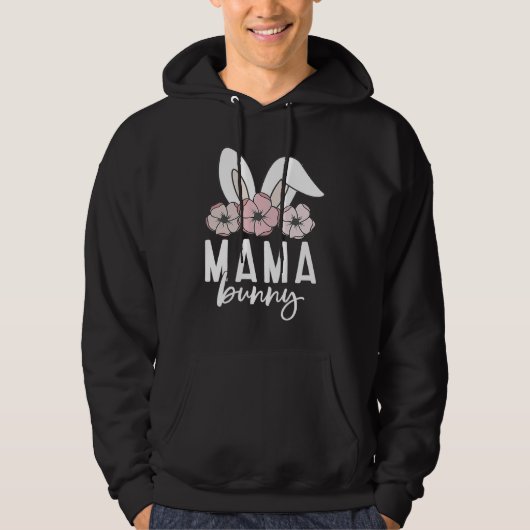 Mama Bunny Mimi Bunny Cute Matching Mom & Daughte Hoodie (Voorkant)