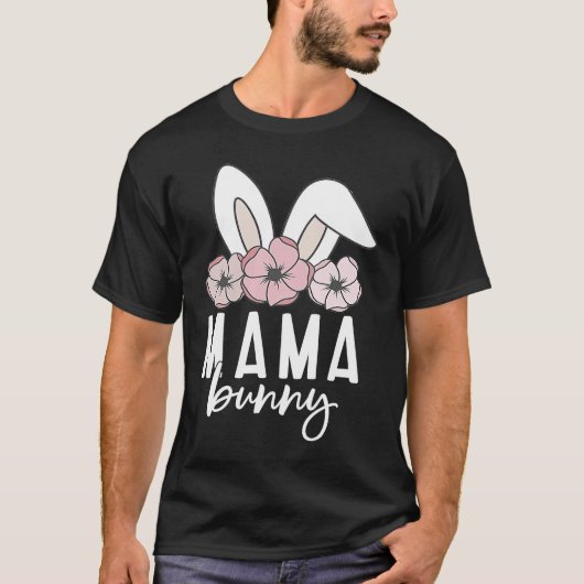 Mama Bunny  Mimi Bunny Cute Matching Mom & Daughte T-shirt (Voorkant)