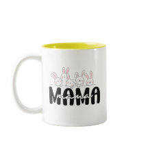 Mama Bunny Mok – Schattige Familie Konijn Gift