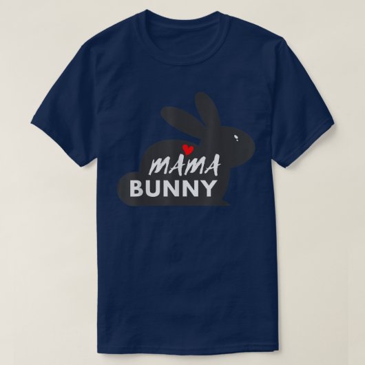Mama Bunny Moms Special Happy Moederdag T-shirt (Design voorkant)