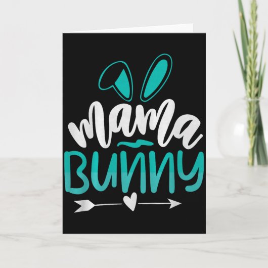 Mama Bunny Premium Tri-blend Kaart (Voorkant)