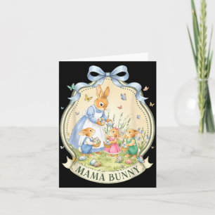Mama Bunny Vintage voor Kinderen Meisje Vrouwen Mo Kaart