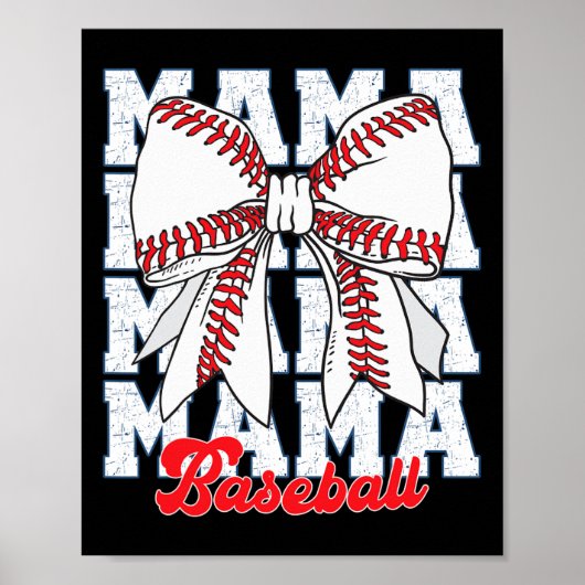 Mama Bysebyll Coquette Strik Dag Bysebyll Moeder M Poster (Voorkant)