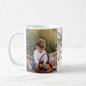 Mama cadeau 2 foto roze girly aquarel bloemig koffiemok (Links)