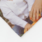 mama cadeau 8 foto roze girly aquarel bloemig fleece deken (Hoek)