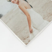 Mama cadeau multi foto mooi bloemen fleece deken (Hoek)