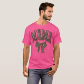 Mama Camo Bow Coquette Jachtvrouw T-shirt (Voorkant volledig)