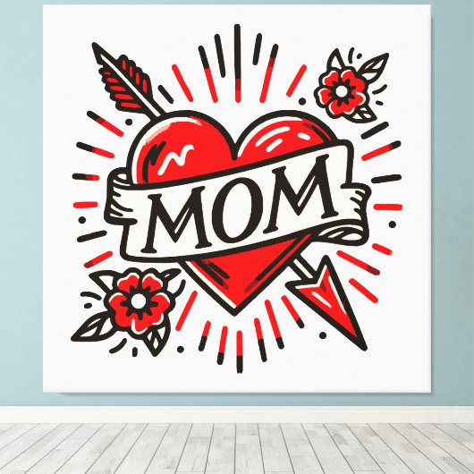 MAMA CANVAS AFDRUK (Insitu (Houten vloer))