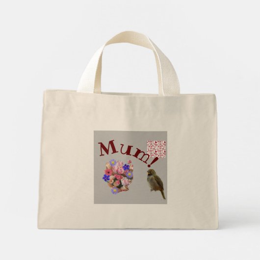 Mama Canvas tas (Achterkant)