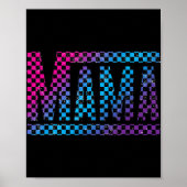 Mama Checkered Mommy New Mom Happy Mothers Day Mom Poster (Voorkant)