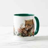 Mama Cheetah en Welp Mok (Voorkant rechts)