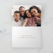 Mama | Chic Boho Script en hart met foto Kaart (Binnen)