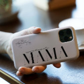 mama | Chique Boho Lettering & Bloemen Case-Mate iPhone Case