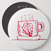 Mama Chocolatte Ronde Button 6,0 Cm (Voorkant /achterkant)
