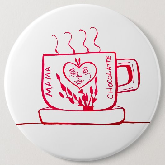 Mama Chocolatte Ronde Button 6,0 Cm (Voorkant)