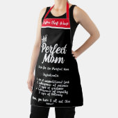 Mama citaten, perfecte moeder recept gepersonalise schort (Insitu)