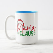 Mama Claus Christmas Design-60094 Tweekleurige Koffiemok (Links)