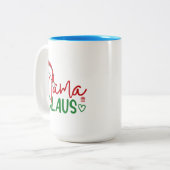 Mama Claus Christmas Design-60094 Tweekleurige Koffiemok (Voorkant links)