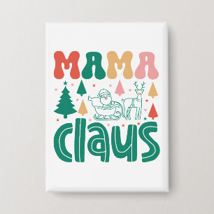 Mama Claus Christmas Design-60097 Button