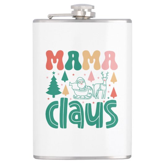 Mama Claus Christmas Design-60097 Heupfles (Voorkant)