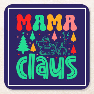 Mama Claus Christmas Design-60097 Kartonnen Onderzetters