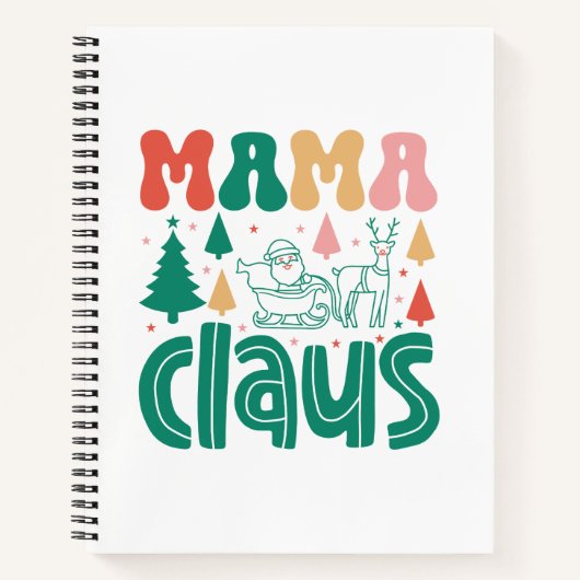 Mama Claus Christmas Design-60097 Notitieboek (Voorkant)