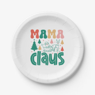 Mama Claus Christmas Design-60097 Papieren Bordje
