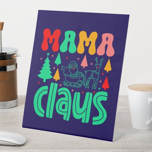Mama Claus Christmas Design-60097 Reclamebord Met Voetstuk (Insitu)