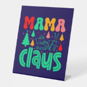 Mama Claus Christmas Design-60097 Reclamebord Met Voetstuk (Voorkant)