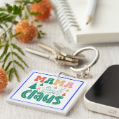 Mama Claus Christmas Design-60097 Sleutelhanger (Voorkant Rechts)