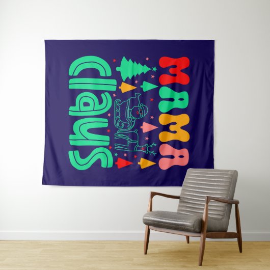 Mama Claus Christmas Design-60097 Wandkleed (In Situ (horizontaal))