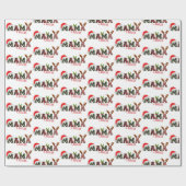 Mama Claus Decoratief Ontwerp Kerstmis Cadeaupapier (Vlak)