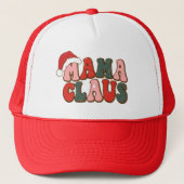 Mama Claus Hoed Trucker Pet (Voorkant)