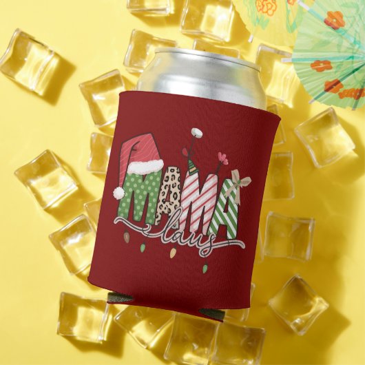 Mama Claus Kerst Grappig Kerstmama Blikjeskoeler (Insitu Zomer)