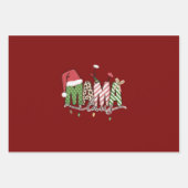 Mama Claus Kerst Grappig Kerstmama Inpakpapier Vel (Voorkant)