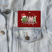 Mama Claus Kerst Grappig Kerstmis Mama Button (Insitu)