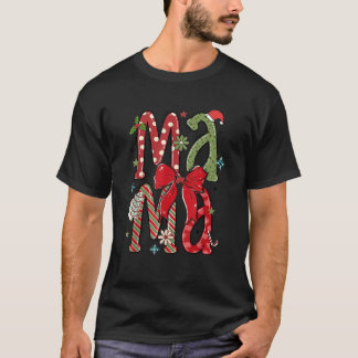 Mama Claus Kerstboom Taart T-shirt