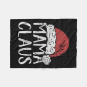 Mama Claus kerstkostume Gift Santa Matching F Fleece Deken (Voorkant (Horizontaal))