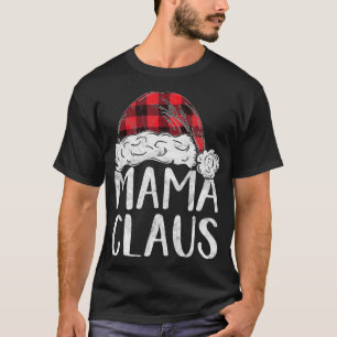 Mama Claus kerstkostume Gift Santa Matching F T-shirt