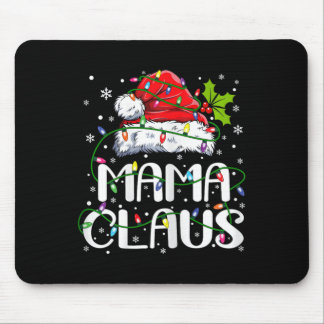 Mama Claus kerstlampjes Pajama familie komt overee Muismat