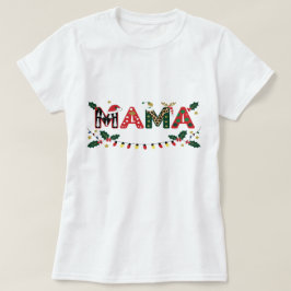 Mama Claus Kerstmis – Schattige Vaste Vakantie Typ T-shirt