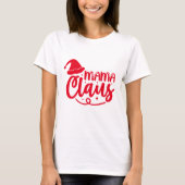 Mama Claus - Kerstmis T-shirt (Voorkant)