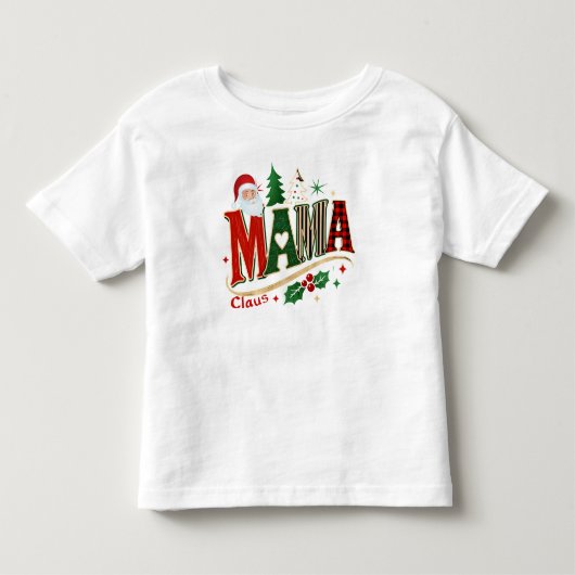 Mama Claus, Kerstmoeder Kinder Shirts (Voorkant)