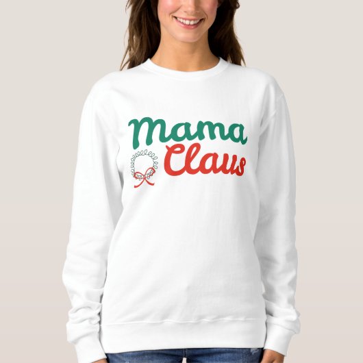Mama Claus kerstshirt Trui (Voorkant)