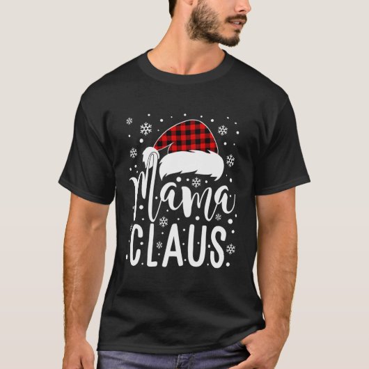 Mama Claus Met Sinterklaas Mama Mama Mama Mama Ker T-shirt (Voorkant)