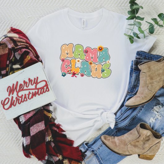 Mama Claus Retro T-shirt