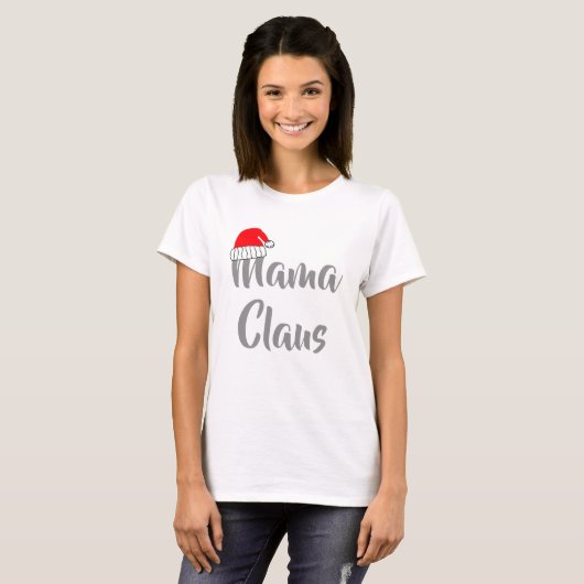 Mama Claus T-shirt (Voorkant volledig)