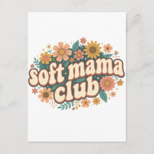 Mama Club Retro Bloemige Moederdag Briefkaart