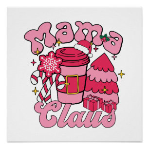 "Mama Club   Stijlvol typografisch ontwerp voor mo Perfect Poster